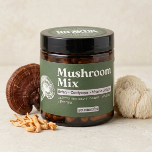 Mix de Adaptógenos en Cápsulas (Reishi, Melena de León y Cordyceps)
